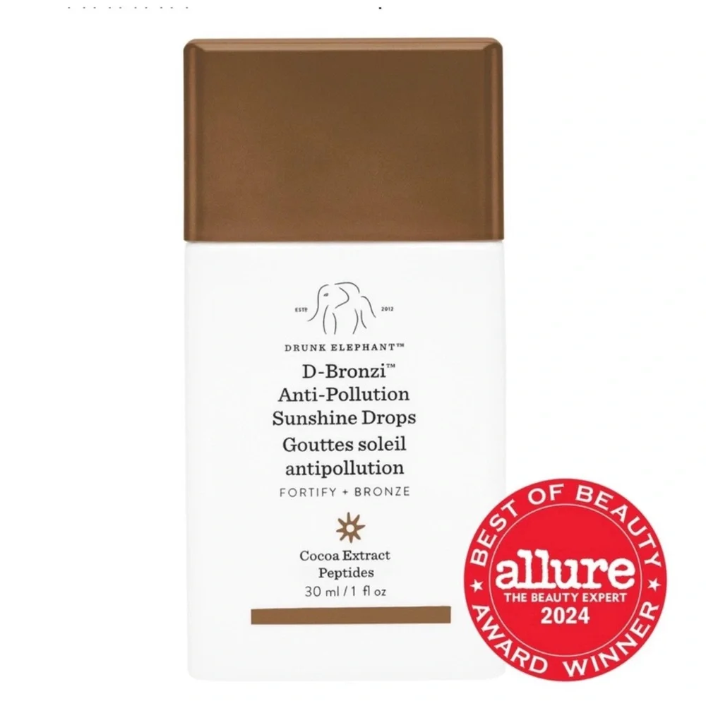 Drunk Elephant D-Bronzi Anti-Pollution Sunshine Drops (Bronzer) NEW Full Size